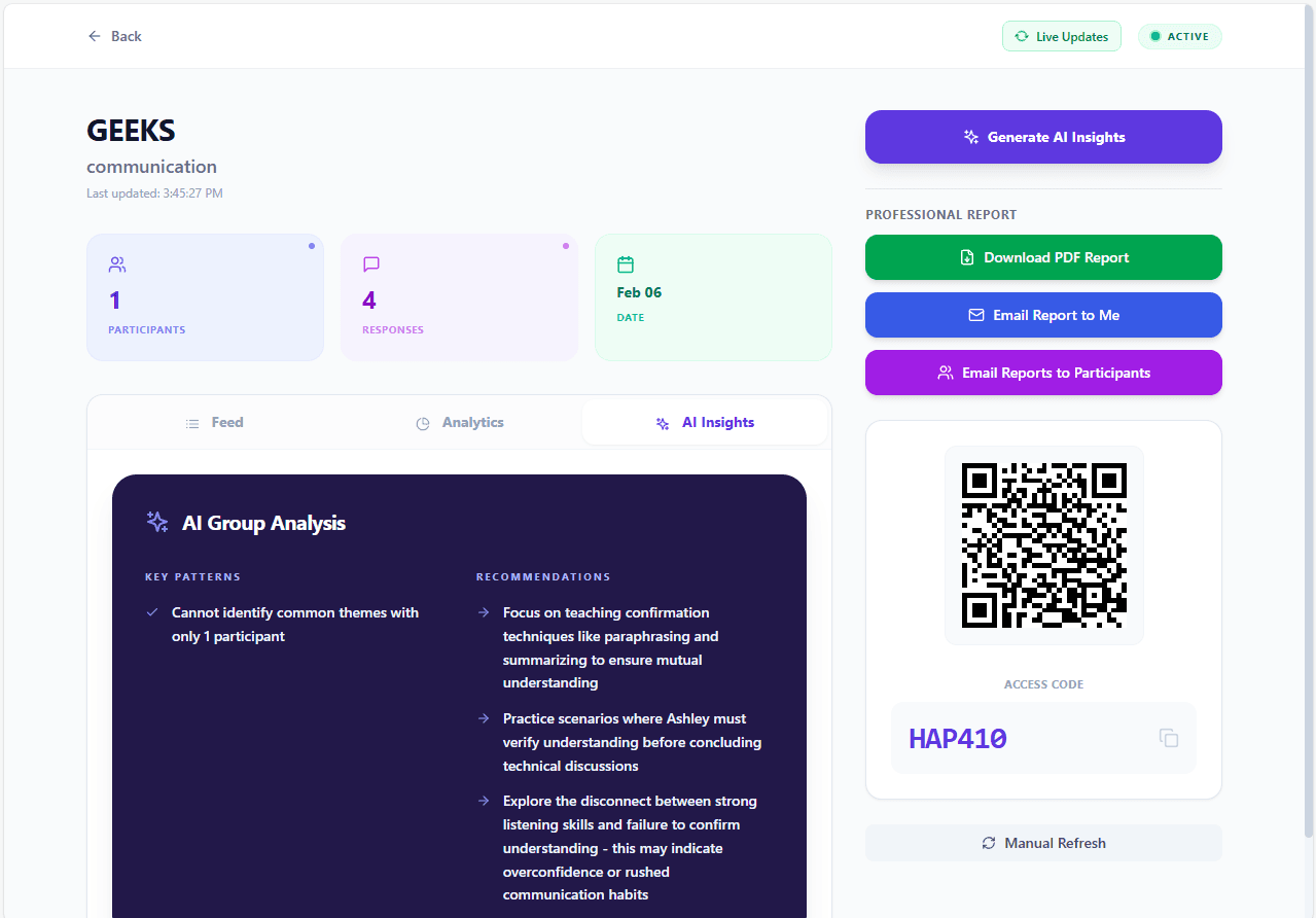 AI Analysis Dashboard